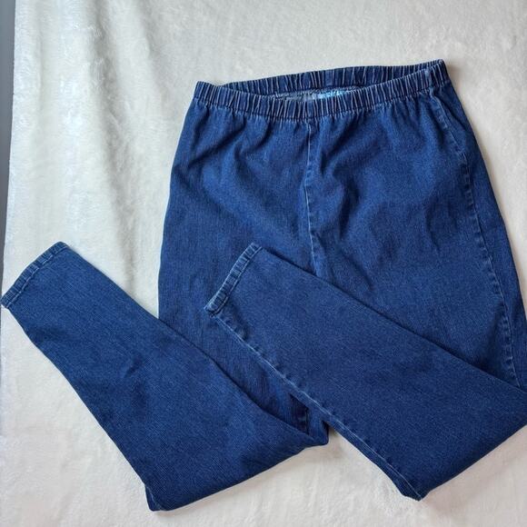 Vintage LA Blues Pull On Jeans Denim Elastic Waist Women’s 18/20 USA Made - Picture 8 of 12